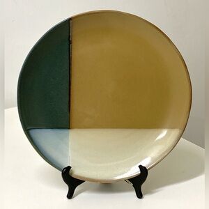 Vintage Discontinued SANGO GOLD DUST Green 5040 10.75" Stoneware Dinner Plate